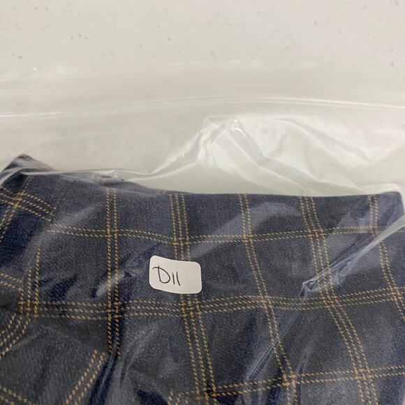 Charles Tyrwhitt Plaid Check Button Down Shirt Blue Mens Slim Fit Large Non Iron - Picture 5 of 5